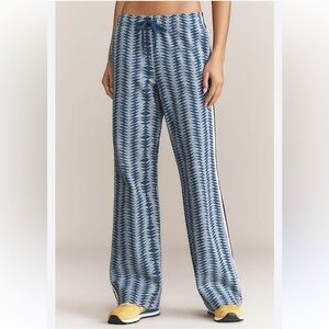 Anthropologie Upside Joie Jersey Blue Straight-Leg Pants size M NWOT